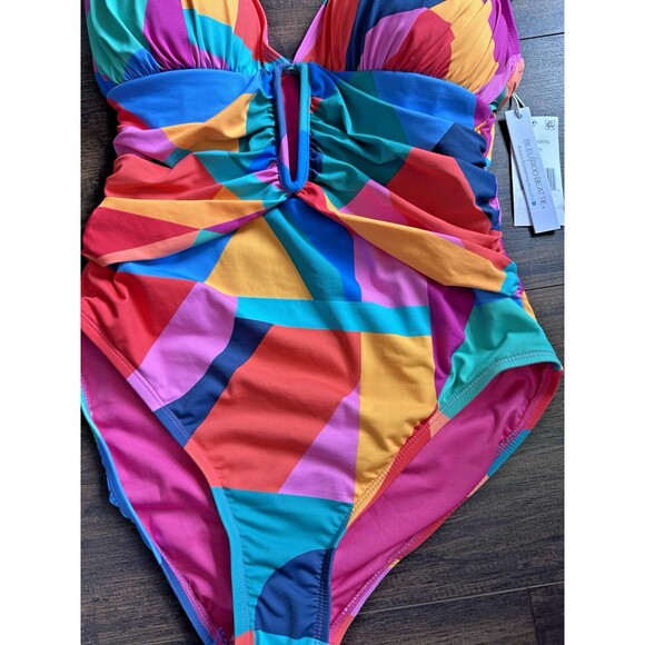 Bleu by Rod Beattie Women's Molded-Cup One-Piece Swimsuit Multicolor Size 10 - Picture 4 of 9